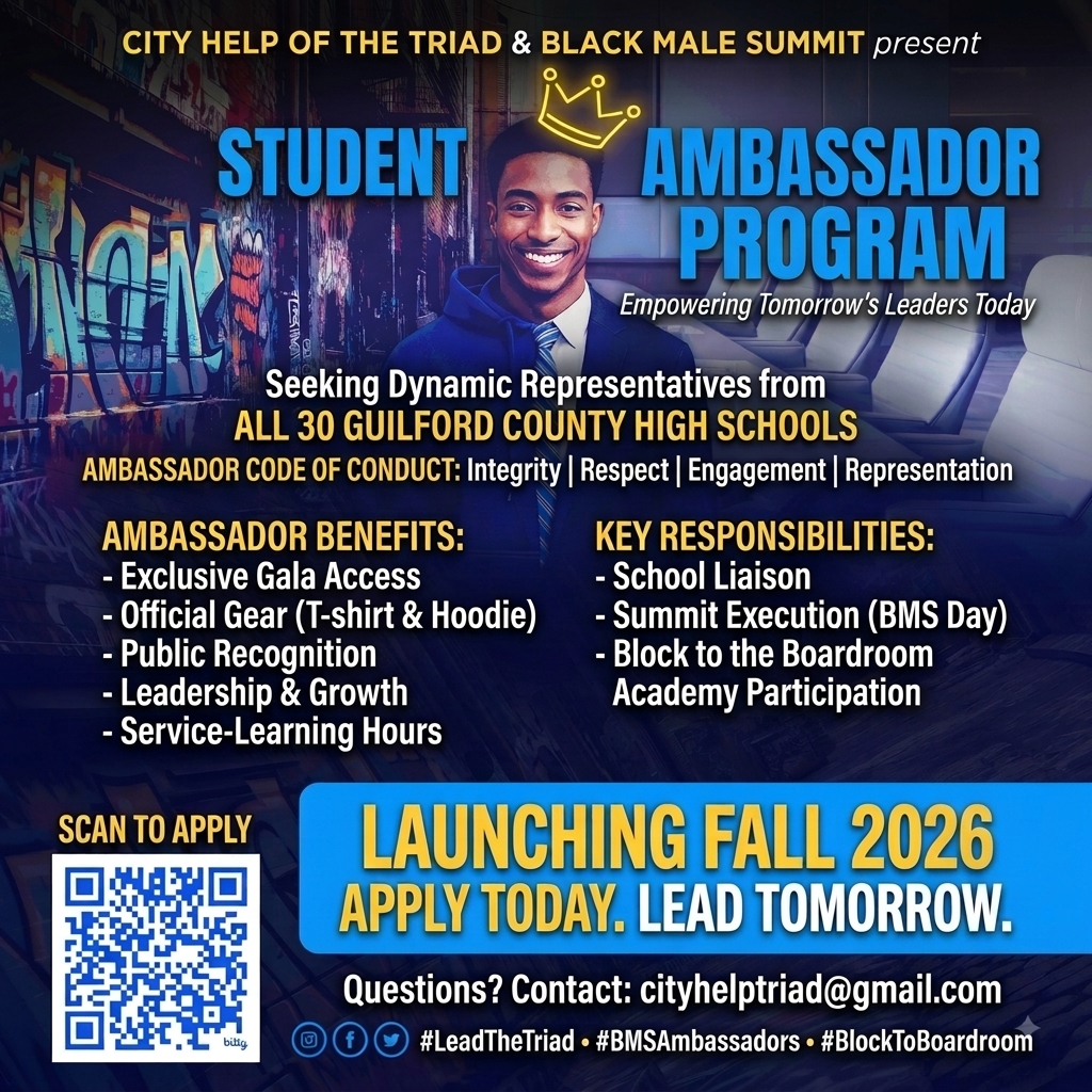 Student Ambassador Program flyer: launching Fall 2026, apply today, lead tomorrow